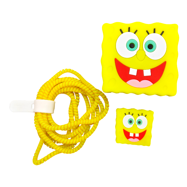 محافظ فانتزی مخصوص شارژر 20 وات آیفون طرح باب اسفنجی