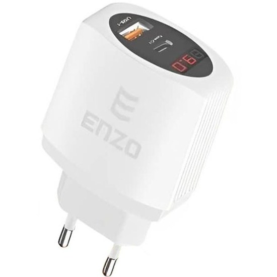 شارژر دیواری همراه با کابل تایپ سی Enzo C-360