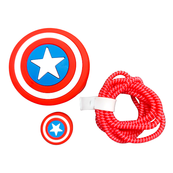 محافظ فانتزی مخصوص شارژر 20 وات آیفون طرح کاپیتان آمریکایی