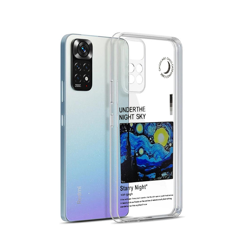 کاور شفاف طرحدار گوشی ردمی Redmi Note 11/Note 11s