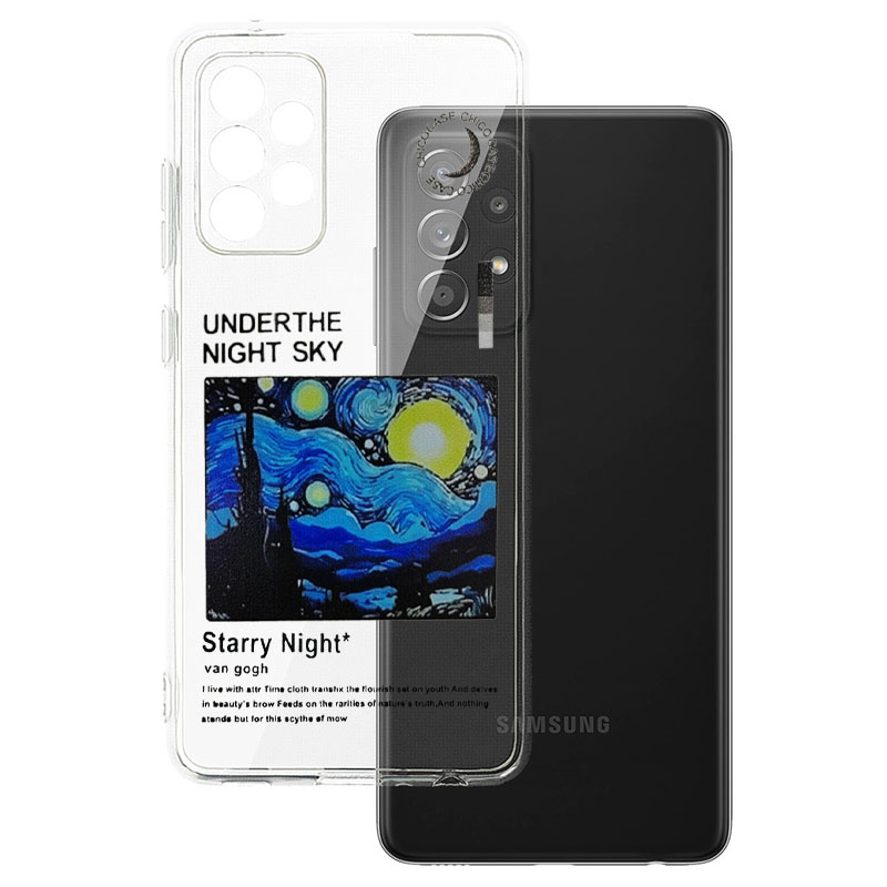 کاور شفاف طرحدار گوشی سامسونگ Samsung A52/A52s