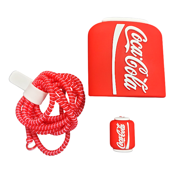 محافظ فانتزی مخصوص شارژر 20 وات آیفون طرح کوکاکولا